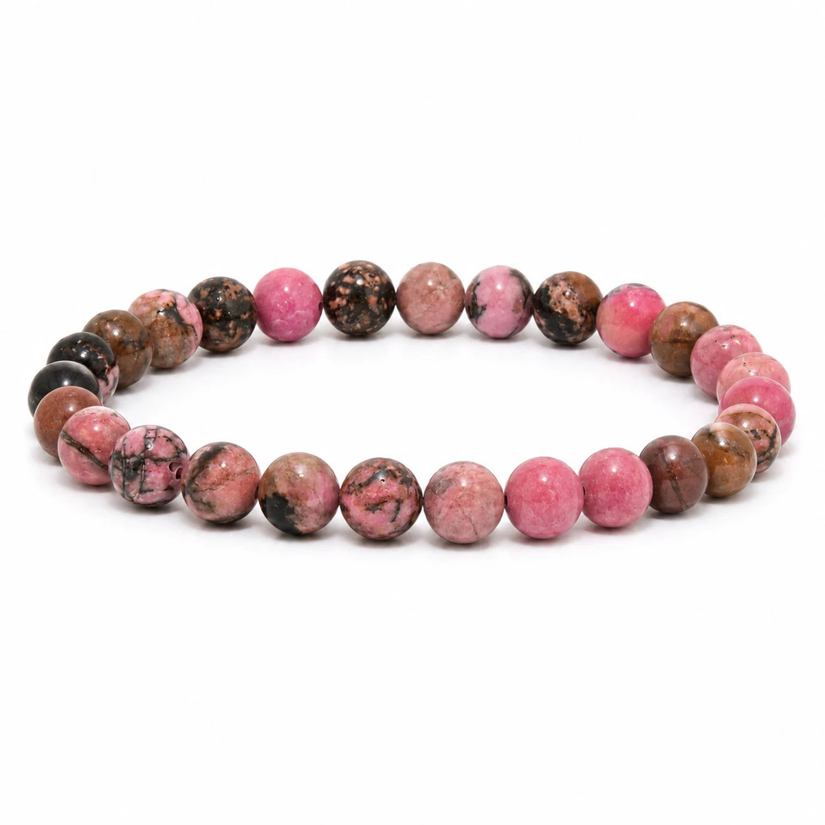 Rhodonit Armband rund – Produktansicht