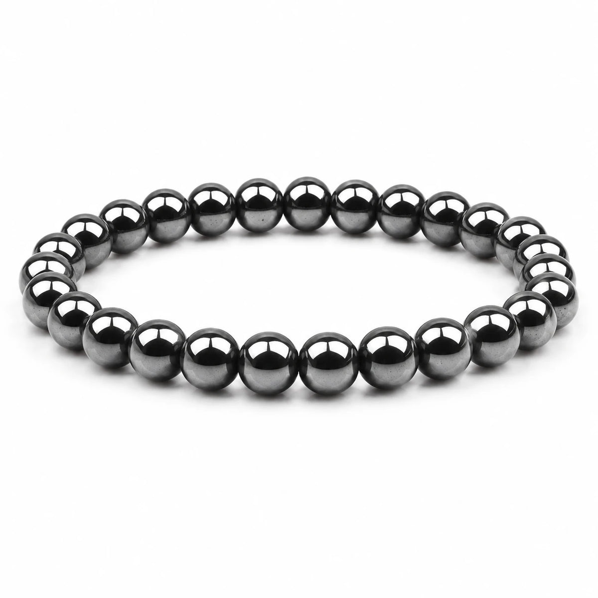 Hämatit Armband rund – Produktansicht