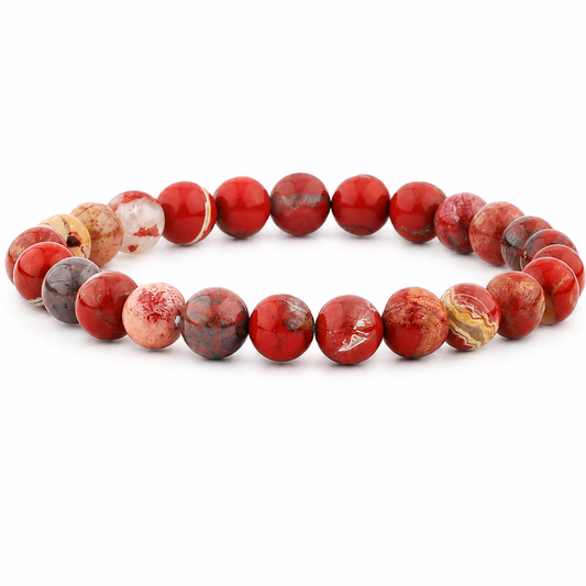 Rotes Jaspis Armband 4 mm / 6 mm / 8 mm