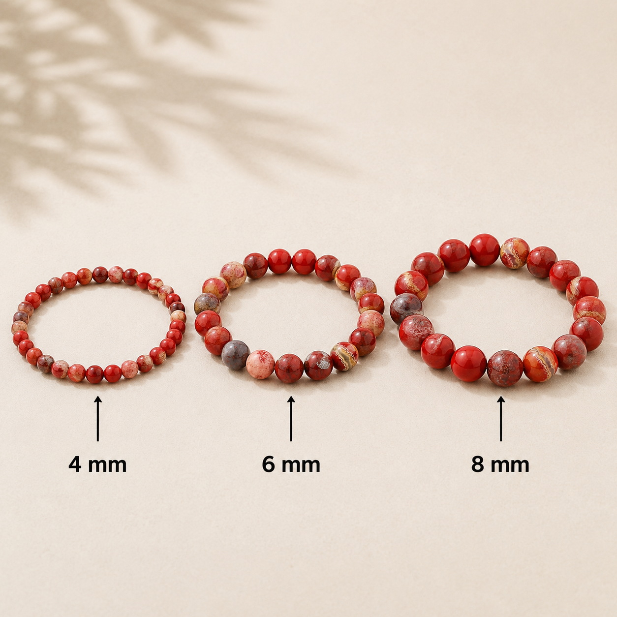Rotes Jaspis Armband 4 mm / 6 mm / 8 mm