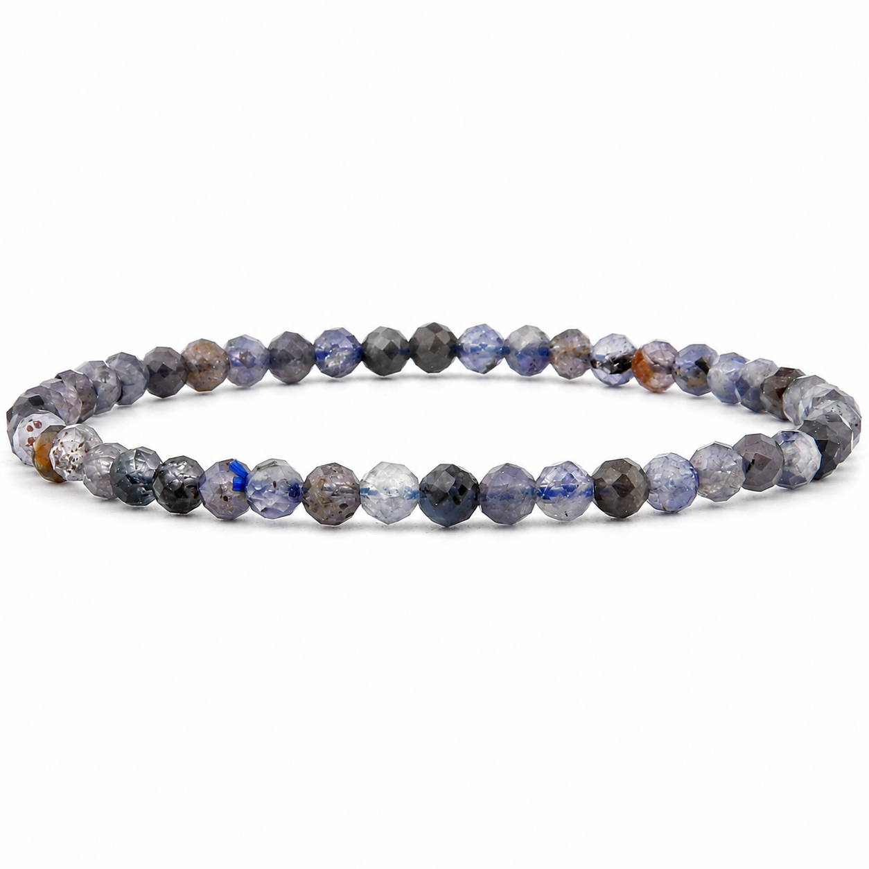 Iolith facettiertes Armband 3 mm / 4 mm