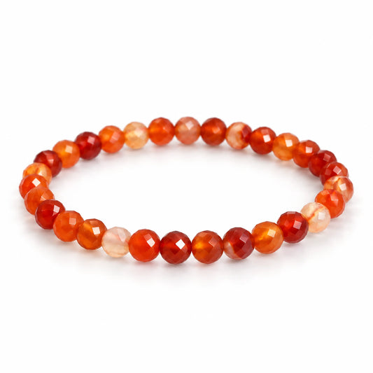 Karneol Armband facettiert, 6 mm – Produktansicht