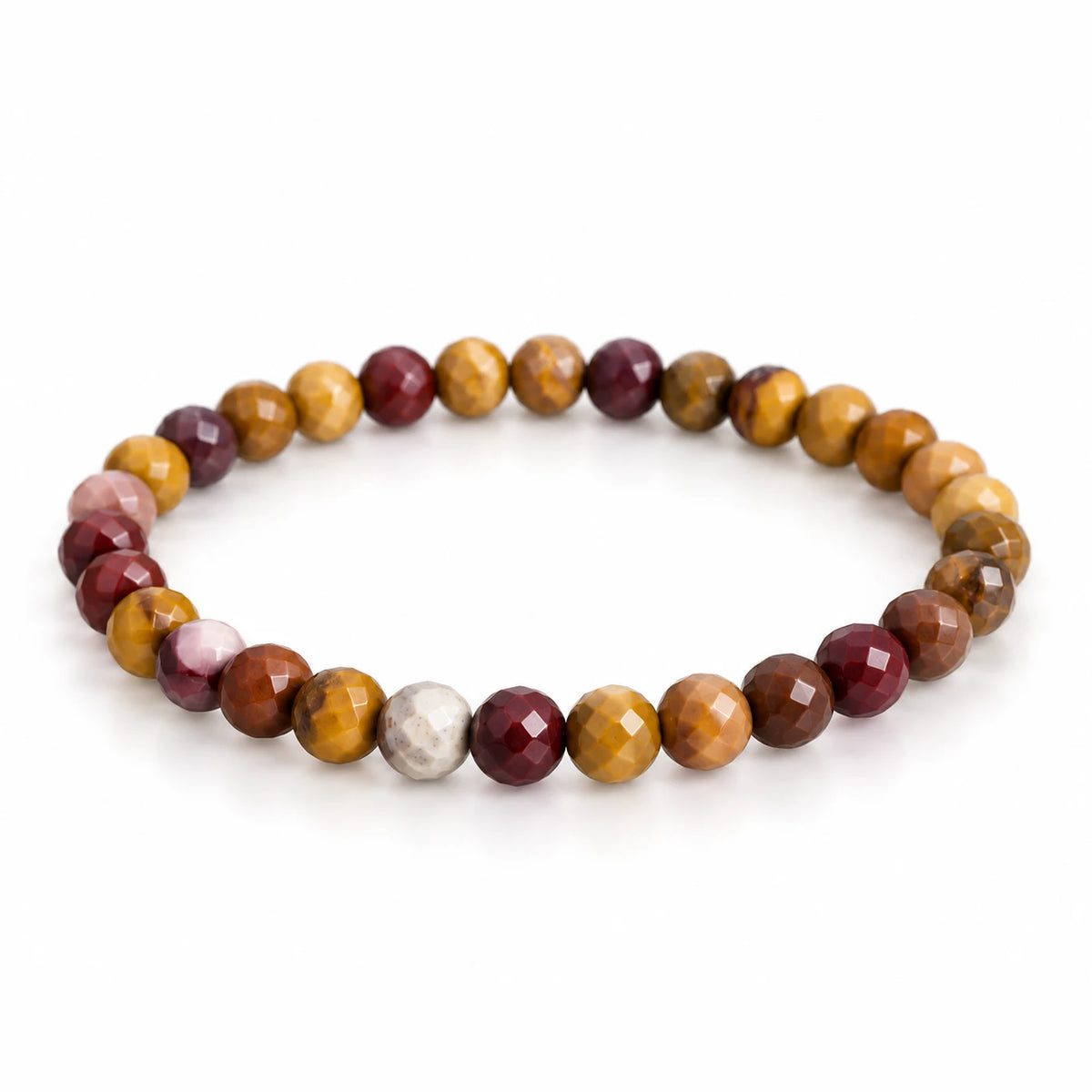 Mookait Armband facettiert, 6 mm – Produktansicht
