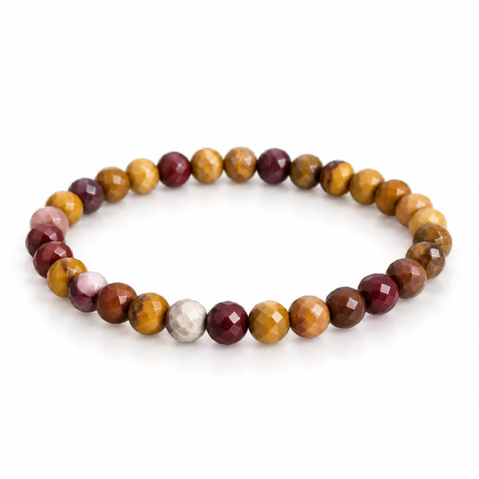 Mookait Armband facettiert, 6 mm – Produktansicht