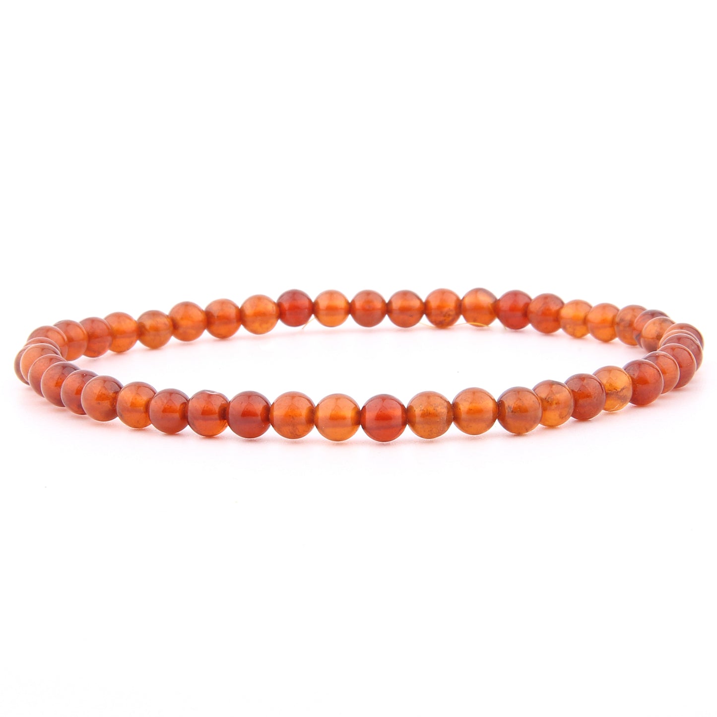 Orange Granat Armband 4 mm