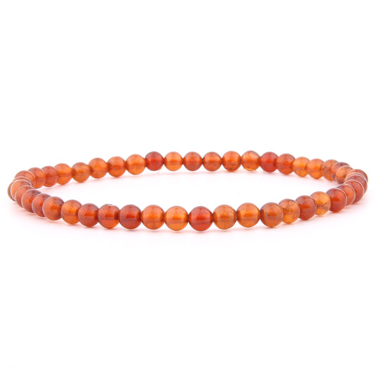 Orange Granat Armband 4 mm