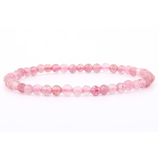 Erdbeerquarz Armband 4 mm
