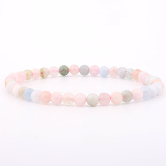 Morganit Armband 4 mm