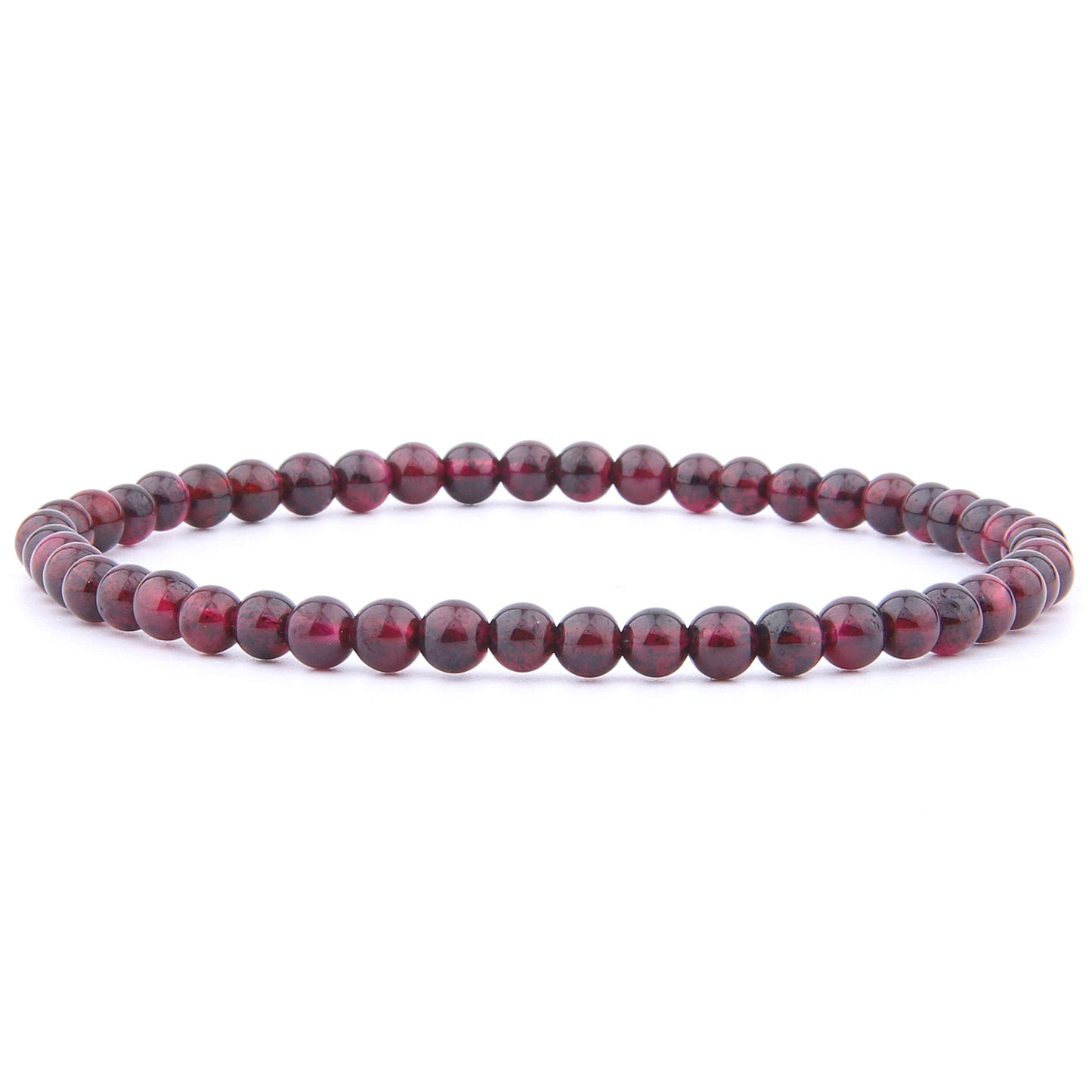 Granat Armband 4 mm