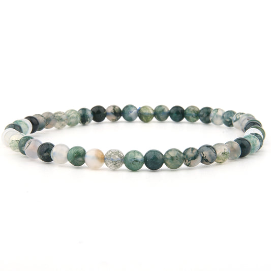 Moosachat Armband 4 mm