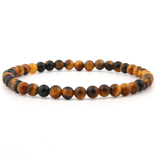 Tigerauge Gelb Armband 4 mm