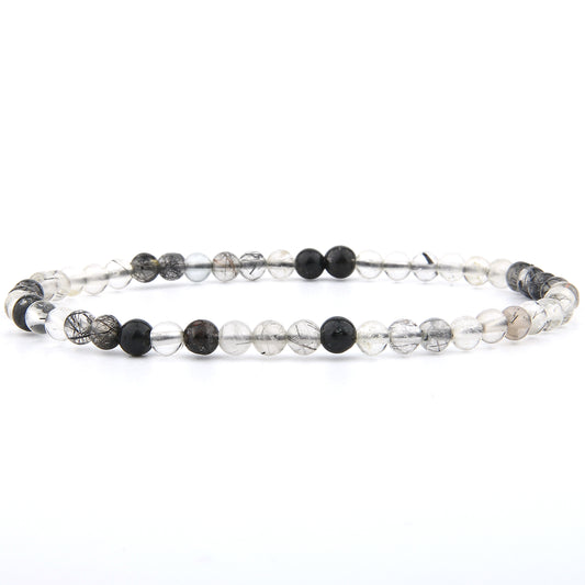 Turmalinquarz Armband 4 mm