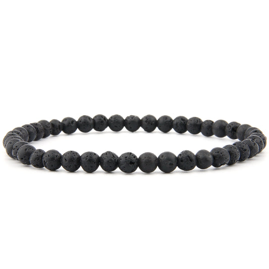 Lavastein Armband 4 mm