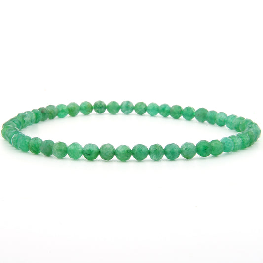 Grüner Aventurin Armband facettiert 4 mm