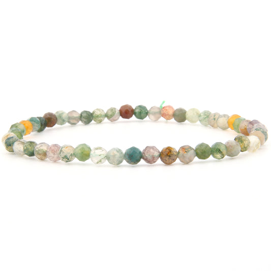 Indischer Achat Armband facettiert 4 mm