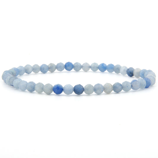Blauer Aventurin Armband facettiert 4 mm