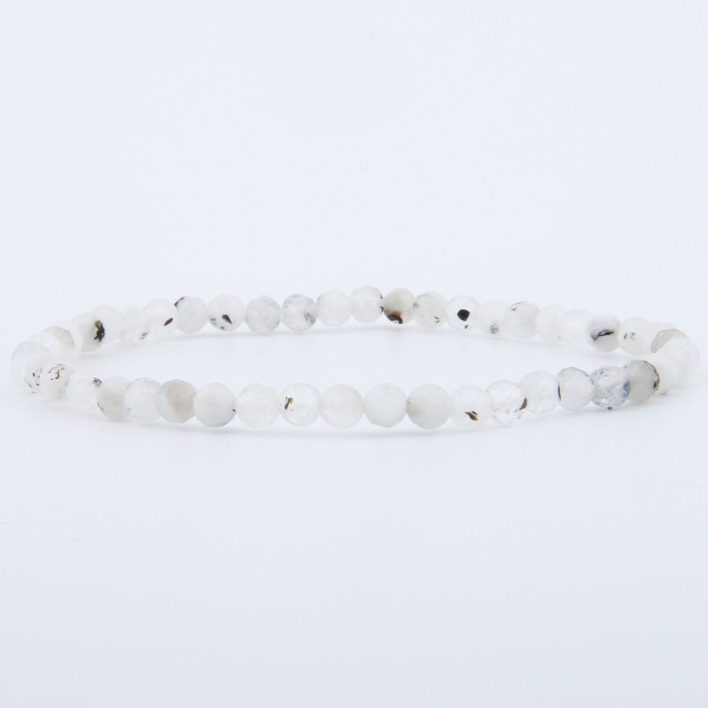Mondstein Armband facettiert 4 mm