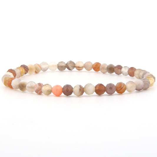 Botswana Achat Armband facettiert 4 mm