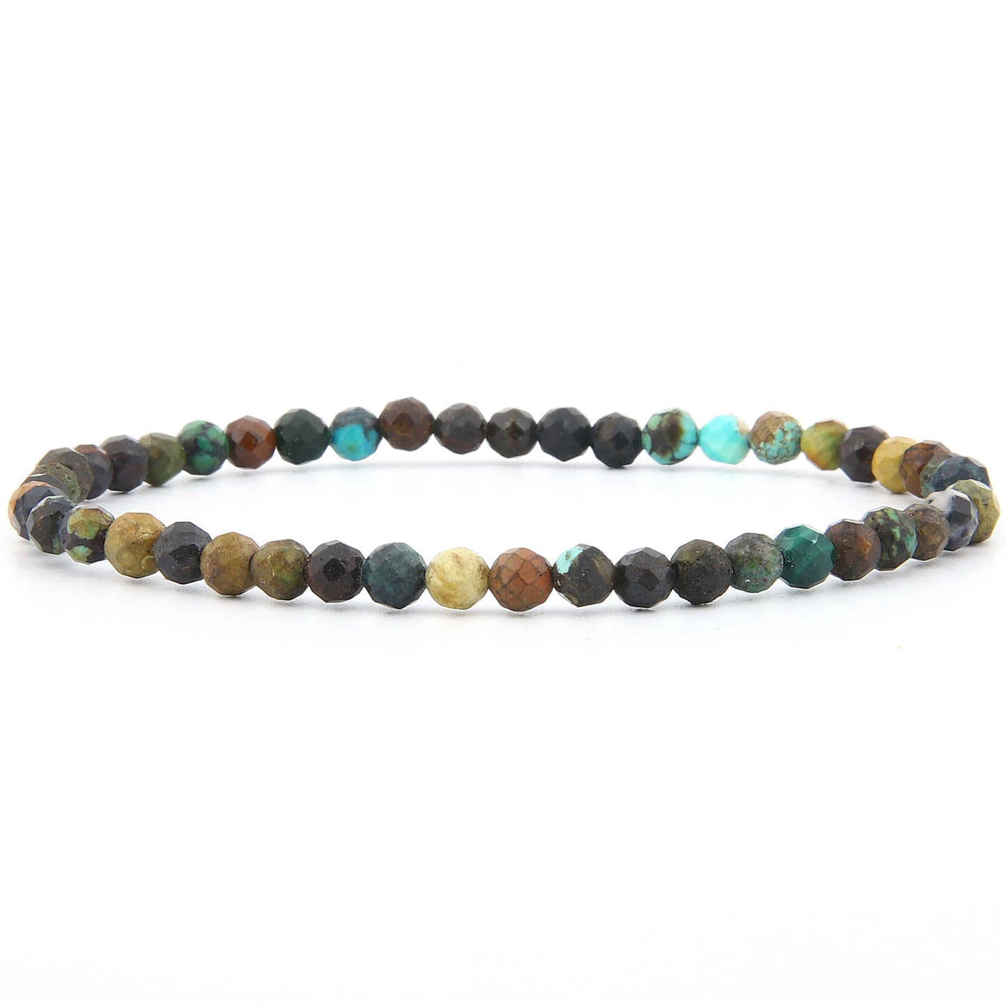 Chrysokoll Armband facettiert 4 mm