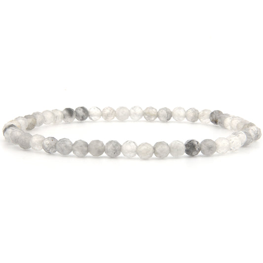 Quarz Armband facettiert 4 mm
