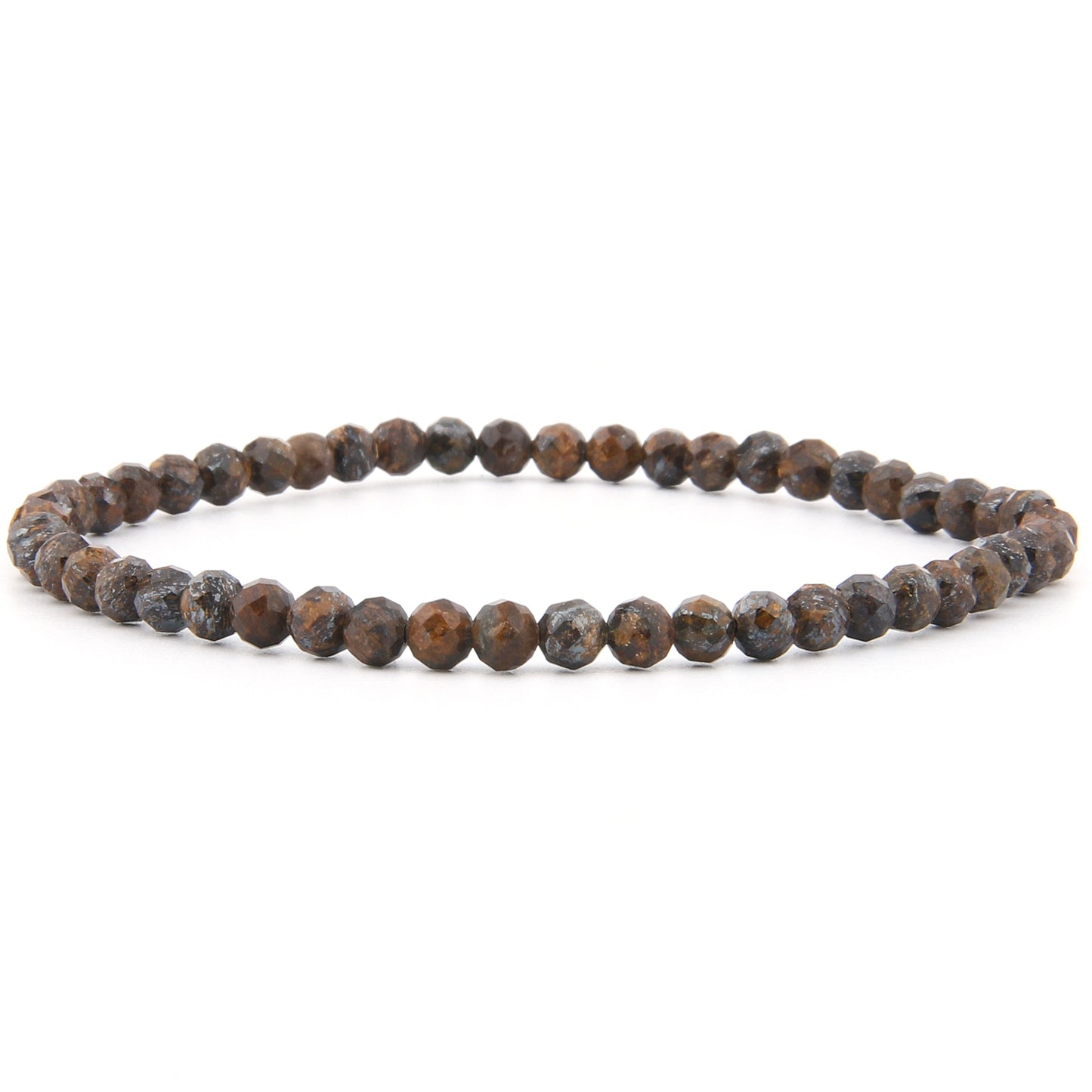 Bronzit Armband facettiert 4 mm