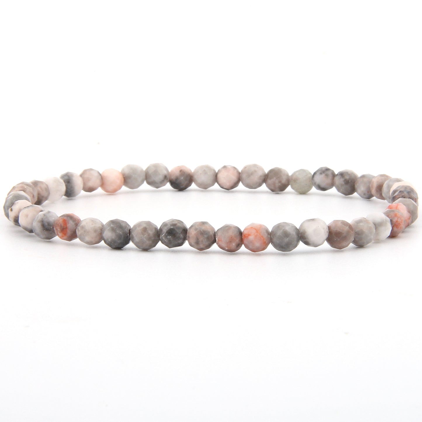 Pinker Jaspis Armband facettiert 4 mm