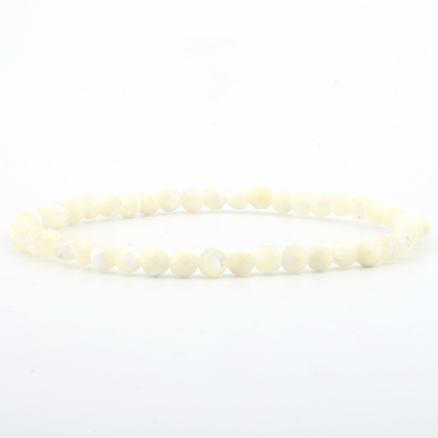 Shell Stein Armband facettiert 4 mm