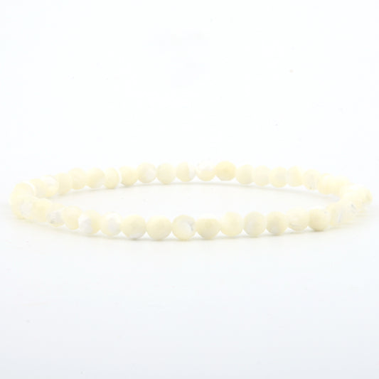 Shell Stein Armband facettiert 4 mm