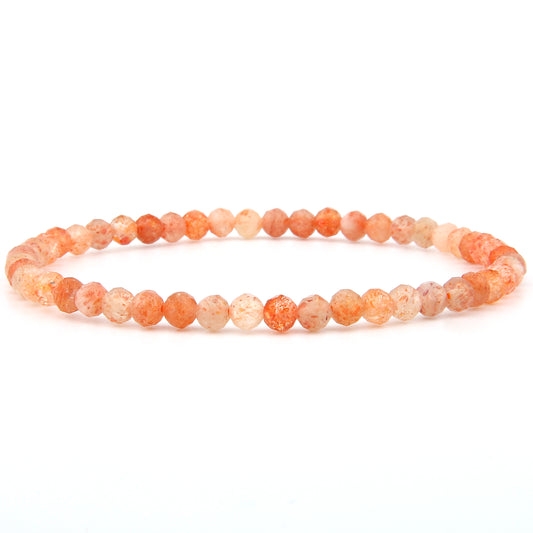 Sonnenstein Armband facettiert 4 mm