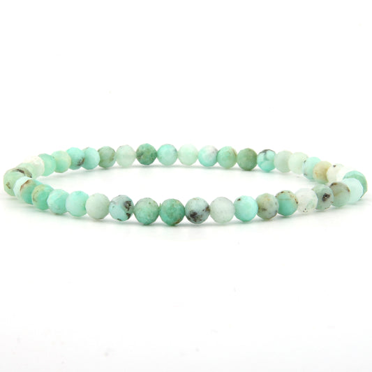 Chrysopras Armband facettiert 4 mm