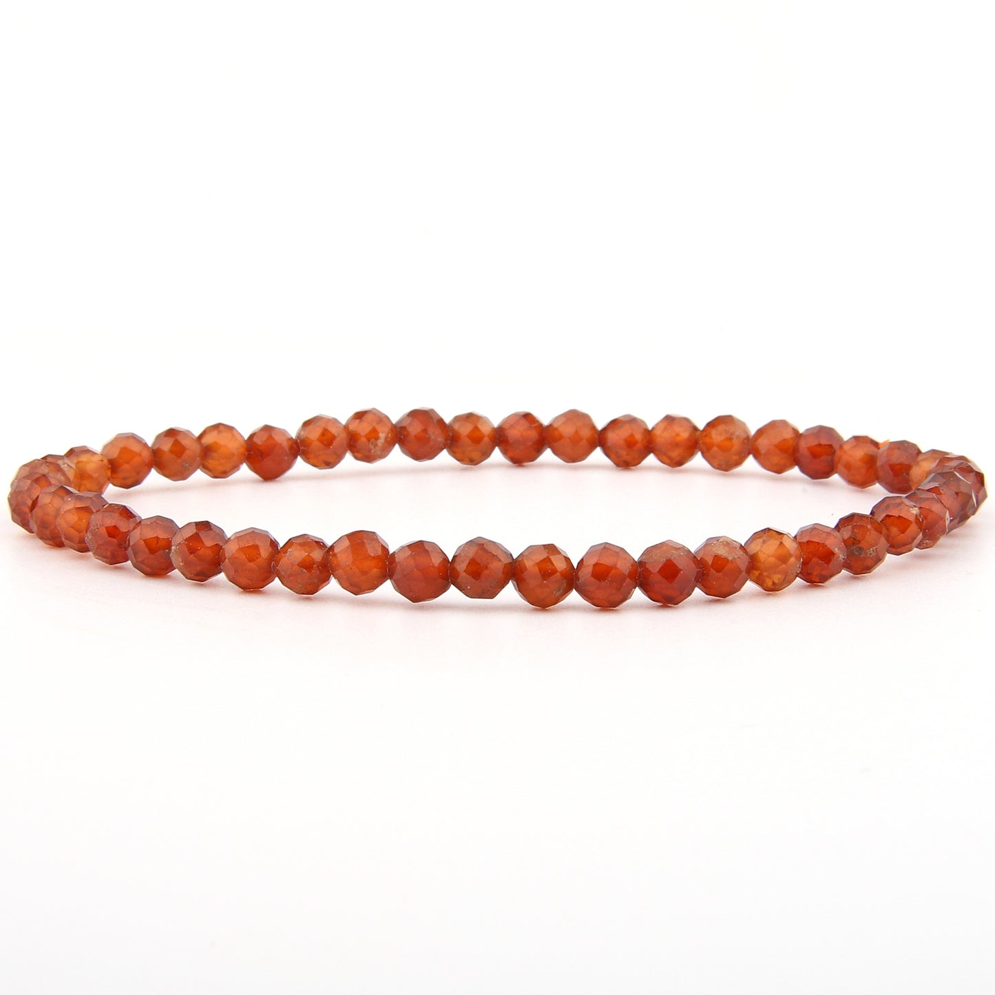 Orange Granat Armband facettiert 4 mm