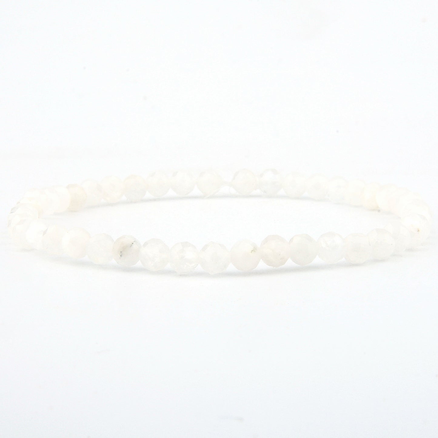 Mondstein Armband facettiert 4 mm