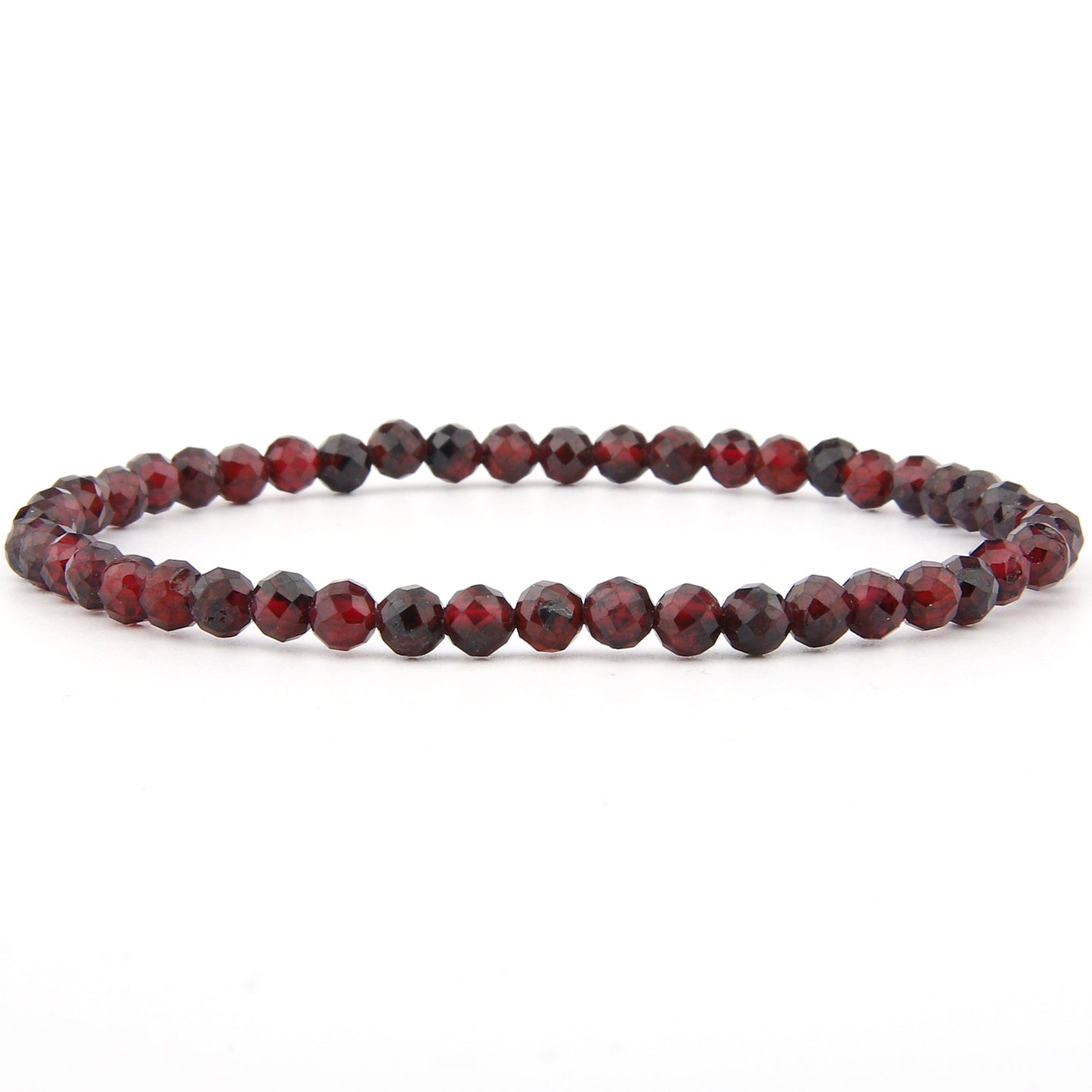 Granat Armband facettiert 4 mm