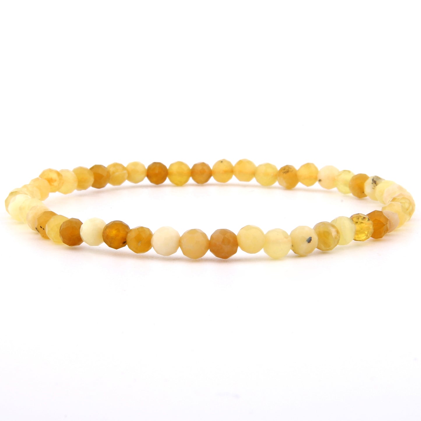 Gelber Opal Armband facettiert 4 mm