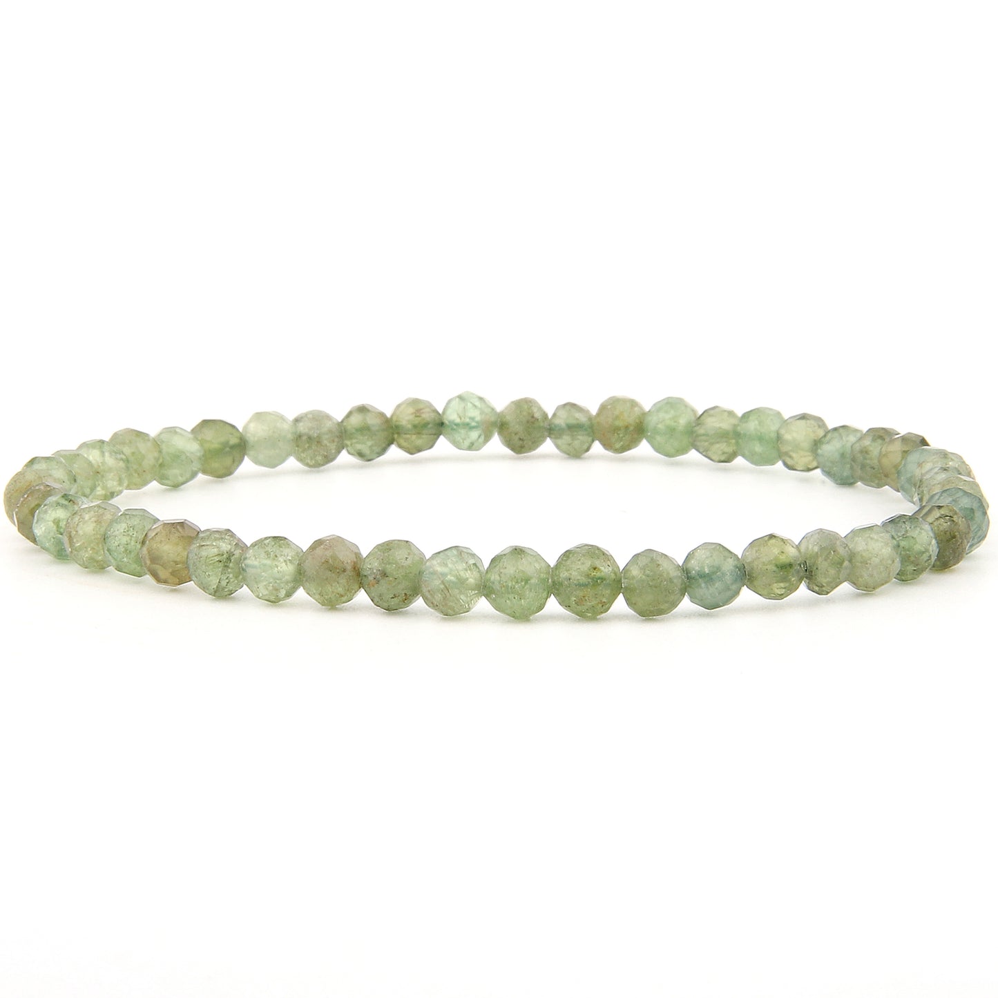 Grüner Apatit Armband facettiert 4 mm