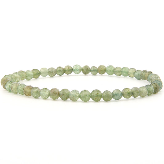 Grüner Apatit Armband facettiert 4 mm