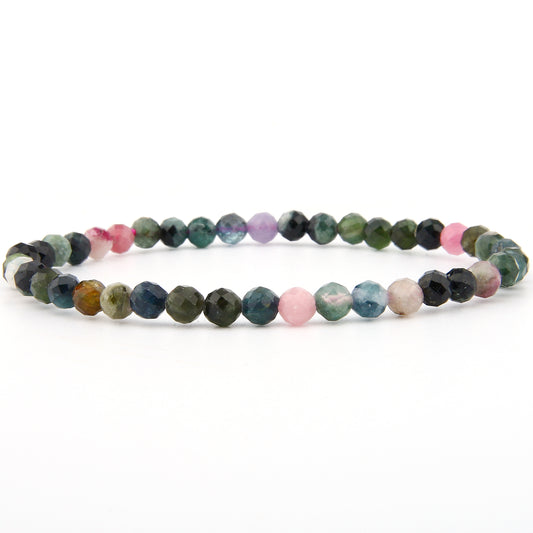 Turmalin Armband facettiert 4 mm