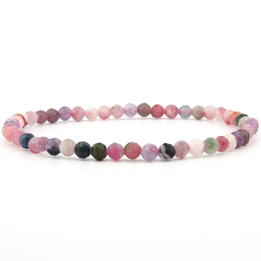 Turmalin Armband facettiert 4 mm